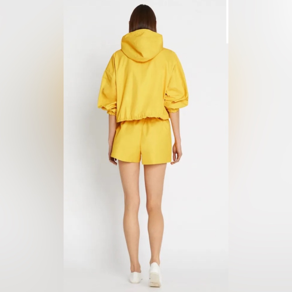 Tory Burch Double-Faced Canvas Cropped Yellow Jacket S - Picture 7 of 7